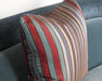 PIL256 - Multi-colored Dark Tone Striped Pillow
