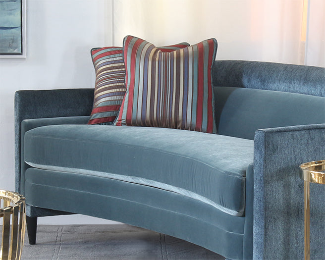 PIL256 - Multi-colored Dark Tone Striped Pillow