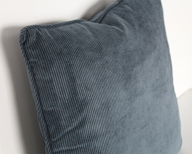 Slate Blue Corduroy Pillow