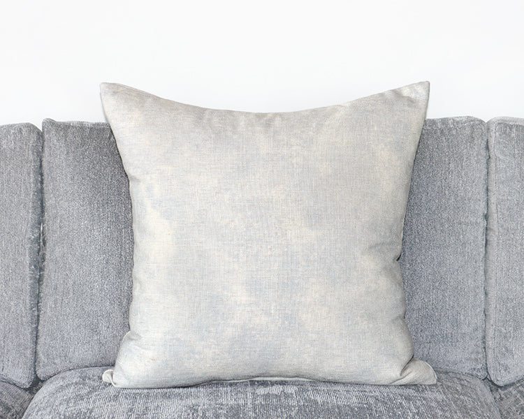 Foggy Grey Linen Pillow