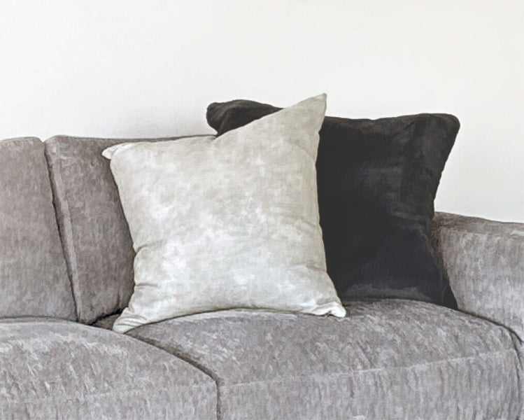 Foggy Grey Linen Pillow