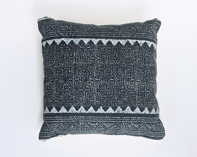 Dark Indigo Tribal Print Pillow
