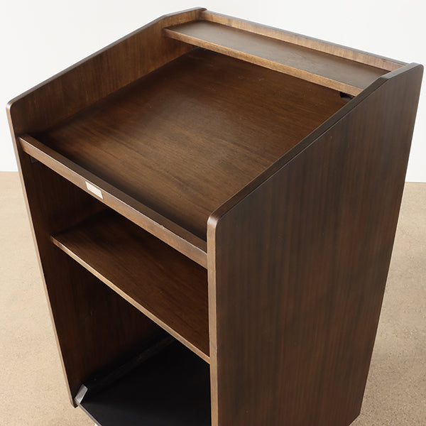 Contemporary Podium in Walnut