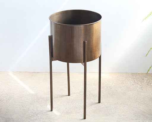 PS11 Jed Planter in Weathered Brass