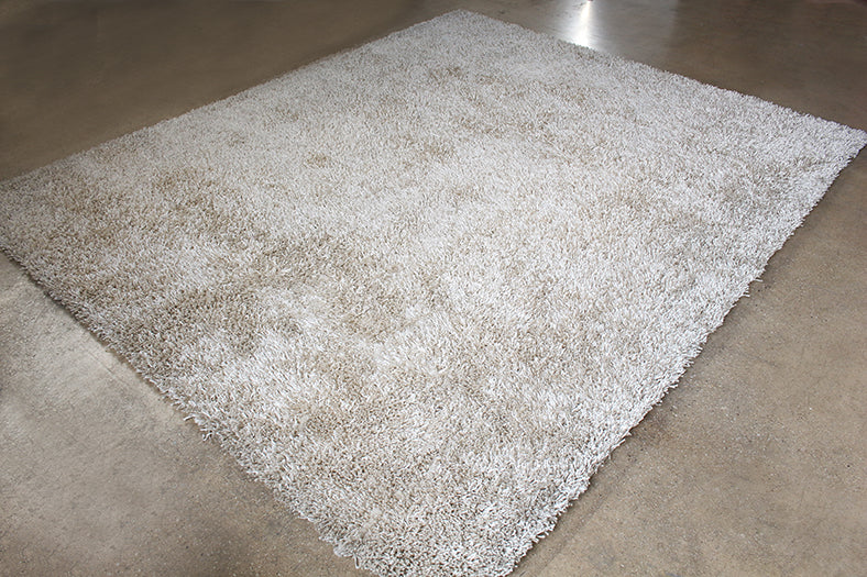 8' x 10' Ivory Shag Rug