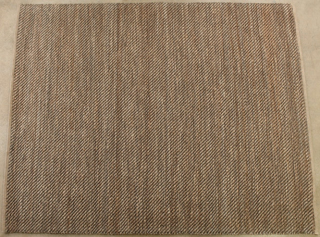 rug279 - 8 x 10 - diagonal weave jute rug