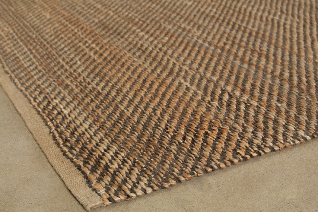 rug279 - 8 x 10 - diagonal weave jute rug
