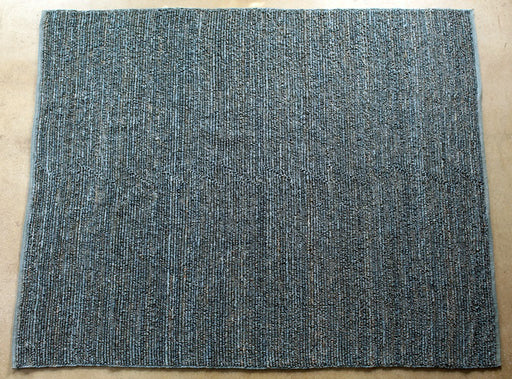 RUG280 8' x 10' Blue-Gray Handwoven Hemp Rug 