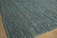 RUG280 8' x 10' Blue-Gray Handwoven Hemp Rug 