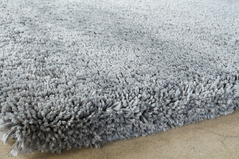 5' x 8' Microfiber Shag Rug in Charcoal