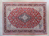 RUG300 10'2 x 13'7 Red and Blue Najafabad Persian Rug circa 1965