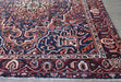 RUG303 9'10 x 12'2 Deep Red Bakhtiari Persian Rug Circa 1965