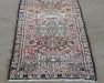 RUG309 2' x 10' Salmon Karajeh Persian Runner Circa 1965