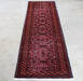 RUG313 2'9 x 10'4 Brick Red Turkmen Persian Runner Circa 1965