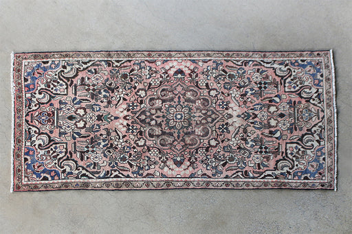 RUG316 3'8 x 8'4 Rose Hamadan Persian Runner Circa 1965