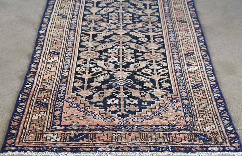 RUG317 3'5 x 9'4 Malayer Persian Runner Circa 1917 