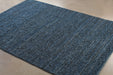 RUG321 9' x 13' Continental Jute Rug in Blue