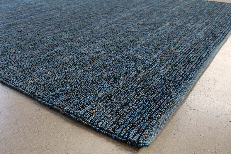 RUG321 9' x 13' Continental Jute Rug in Blue
