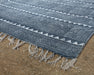RUG346 - 9' x 12' Indigo Block Print Rug
