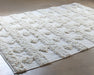RUG347 - 8' x 10' Beige Diamond Stripe Rug