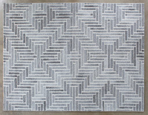 RUG349 - 8 x 10 Taupe Natural Diamond Patterned Rug