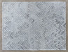 RUG350 - 8 x 10 Warm Gray Taupe Wool Chevron Patterned Rug 