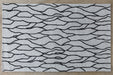 RUG353 - 5 x 8 Ink/Taupe Natural Wool Fiber & Cotton Rug