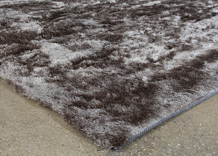 RUG357 - 7’6 x 9’6 Smoke Gray Plush Shag Rug