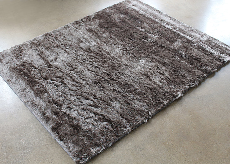 RUG357 - 7’6 x 9’6 Smoke Gray Plush Shag Rug