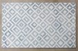 RUG361 - 5' x 8' Aqua Watercolor Bold Patterned Rug