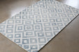 RUG361 - 5' x 8' Aqua Watercolor Bold Patterned Rug