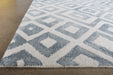 RUG361 - 5' x 8' Aqua Watercolor Bold Patterned Rug