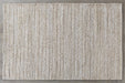 RUG369 - 5' x 8' Ivory Handwoven Jute & Cotton Rug