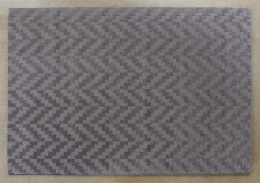 RUG370 - 8' x 11' Stone 100% Wool Geometric Patterned Rug