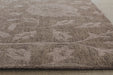 RUG379 - 9 x13 Mocha Floral Wool Rug 