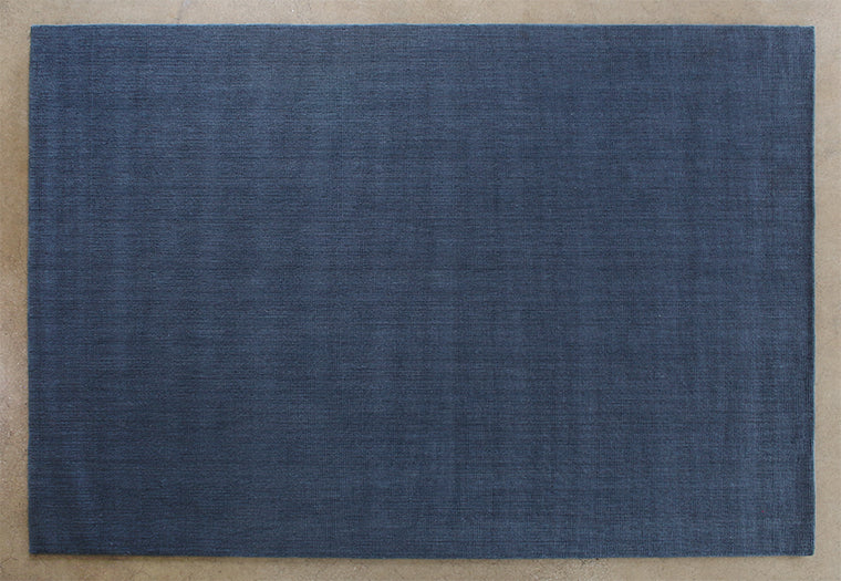 9' x 13' Navy Wool Sisal Rug — Bridge Furniture & Props NY