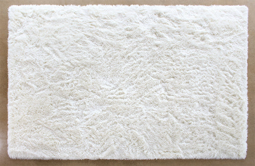 RUG386 - 9 x13 Ivory Plush Shag Rug