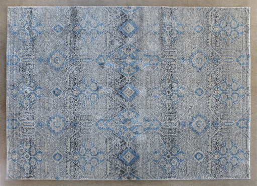 RUG391 - 9 x13 Taupe Azure Floral Patterned Rug