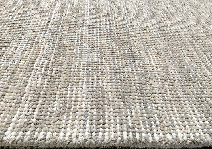 7' 9" X 9' 9" Beige Wool Rug