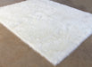 RUG421 - 7'6 X 9'6 Ivory One Inch Pile Shag Rug