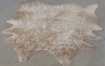 RUG423 - 6'2 X 8' Tan Faux Cowhide Rug