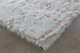 RUG427 - 7'6 X 9'6 Bone Faux Fur One Inch Pile Rug