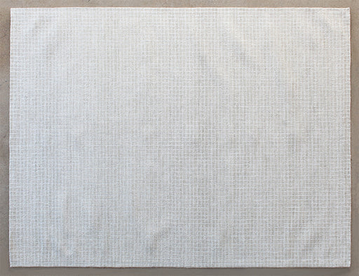 RUG429 - 7'9 X 9'9 Antique Ivory Wool Pile Rug 