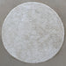RUG431 - 7'10 Round Machine Tufted Ivory 1 Inch Pile Rug