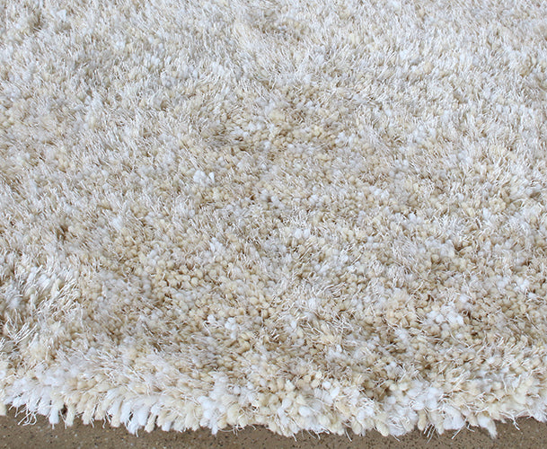 RUG431 - 7'10 Round Machine Tufted Ivory 1 Inch Pile Rug