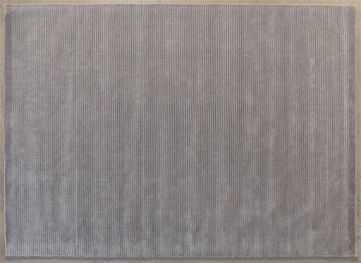 RUG449 - 8' X 11'  Gray Loop And Cut Pile Rug