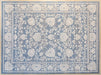 RUG451 - 10' X 13'2  Light Blue And Beige Traditional Rug