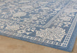 RUG451 - 10' X 13'2  Light Blue And Beige Traditional Rug