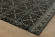 RUG452 - 8' X 11' Black And Gray Traditoinal Rug