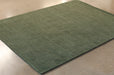 RUG454 - 8' X 11' Olive Green Hand Tufted Rug